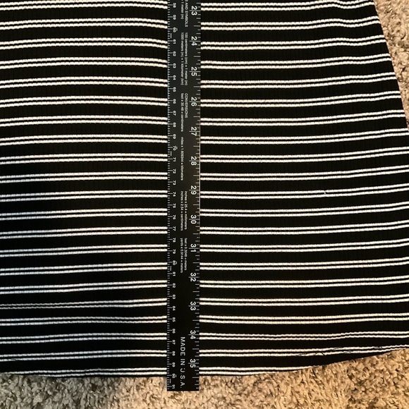 Sugar + Lips Cold Shoulder Striped Midi Dress Size M Drop Shoulder - Picture 8 of 11